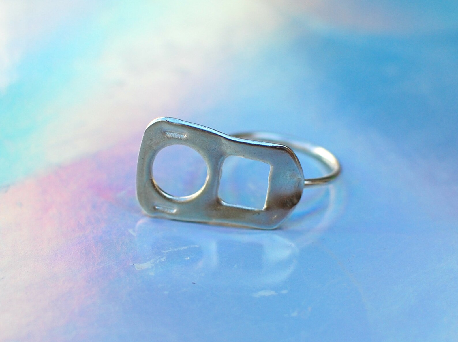 Soda Ring Pull Tab Ring Can Opener Pop Art Ring Statement Etsy