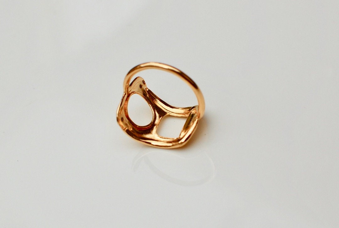 Soda ring in gold pull tab ring can opener pop art ring Etsy