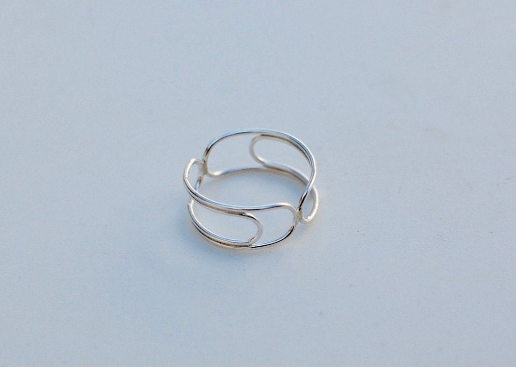 Paper Clip Ring, Fun Ring, Art Jewelry, Statement Ring, Surrealist Ring 