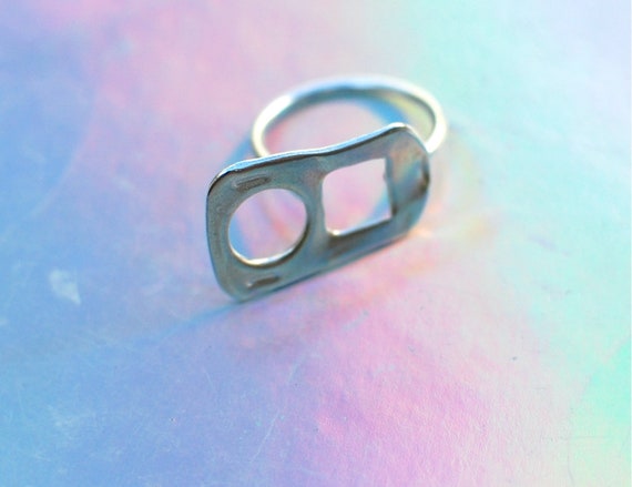 Soda Ring Pull Tab Ring Can Opener Pop Art Ring Statement Ring