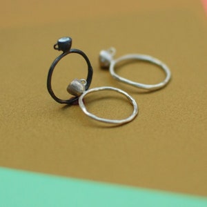 tiny cup ring, cute ring, stackable, matcha image 5