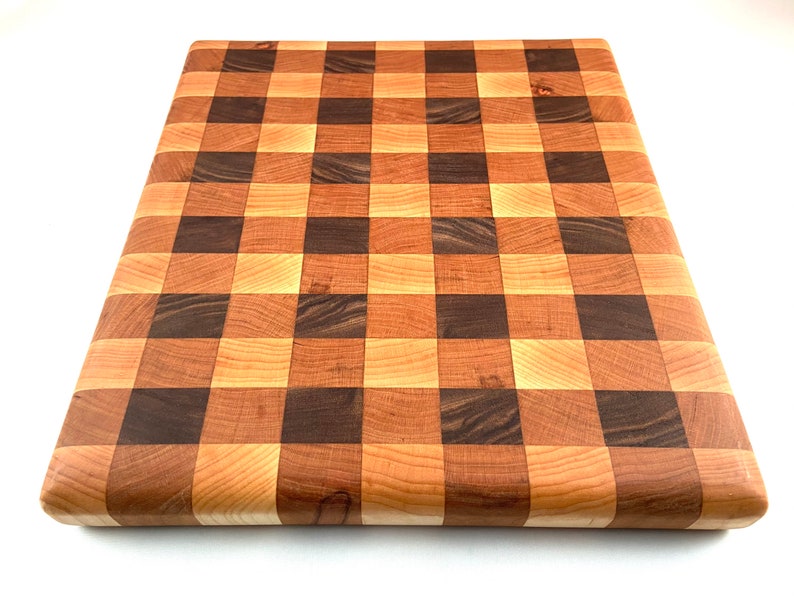 End Grain Cutting Board walnut maple cherry Etsy