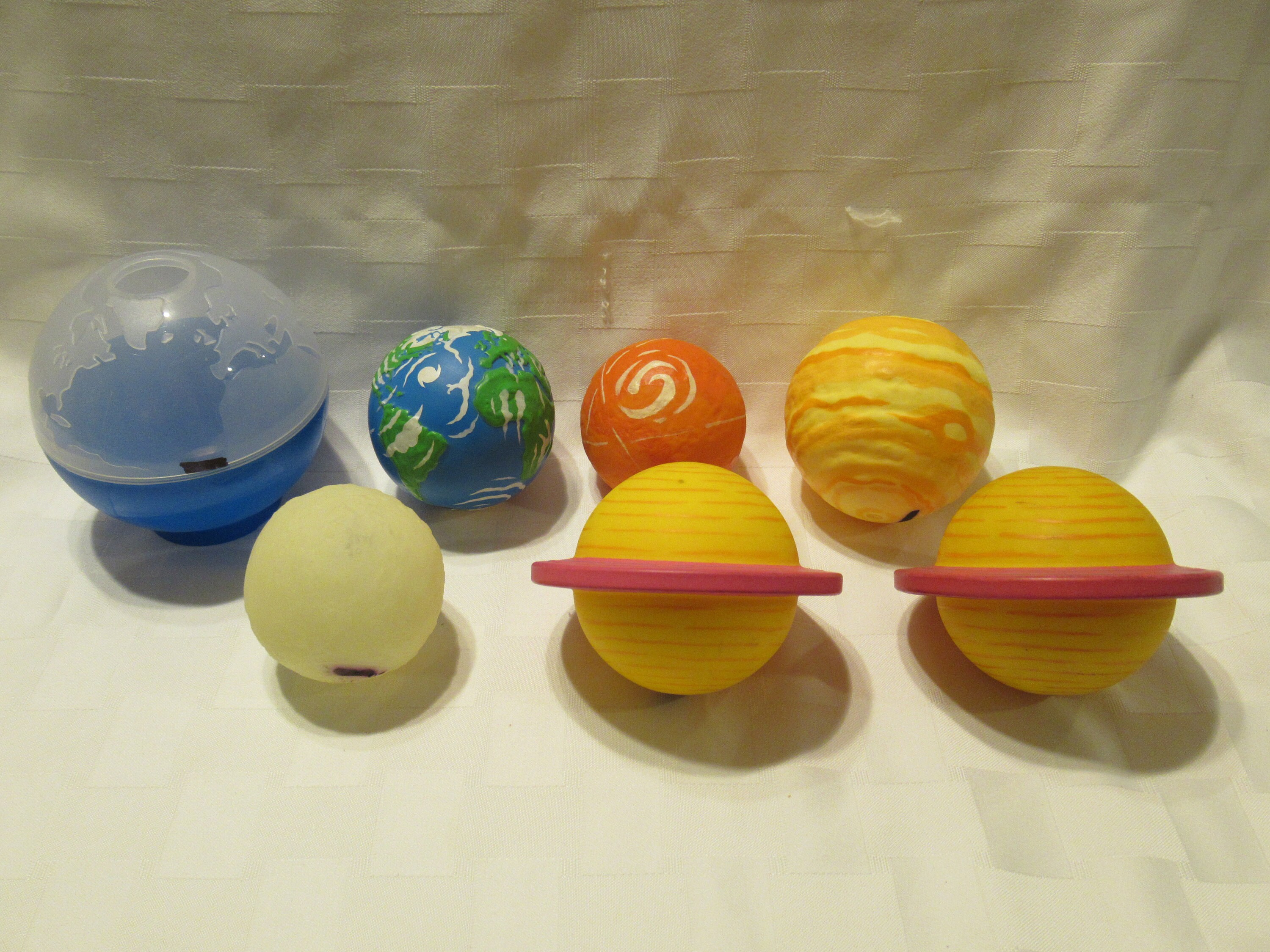 Cute Solar System Match with Cards Stress Ball Toy Set