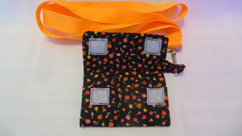 Lanyard with small fabric card holder