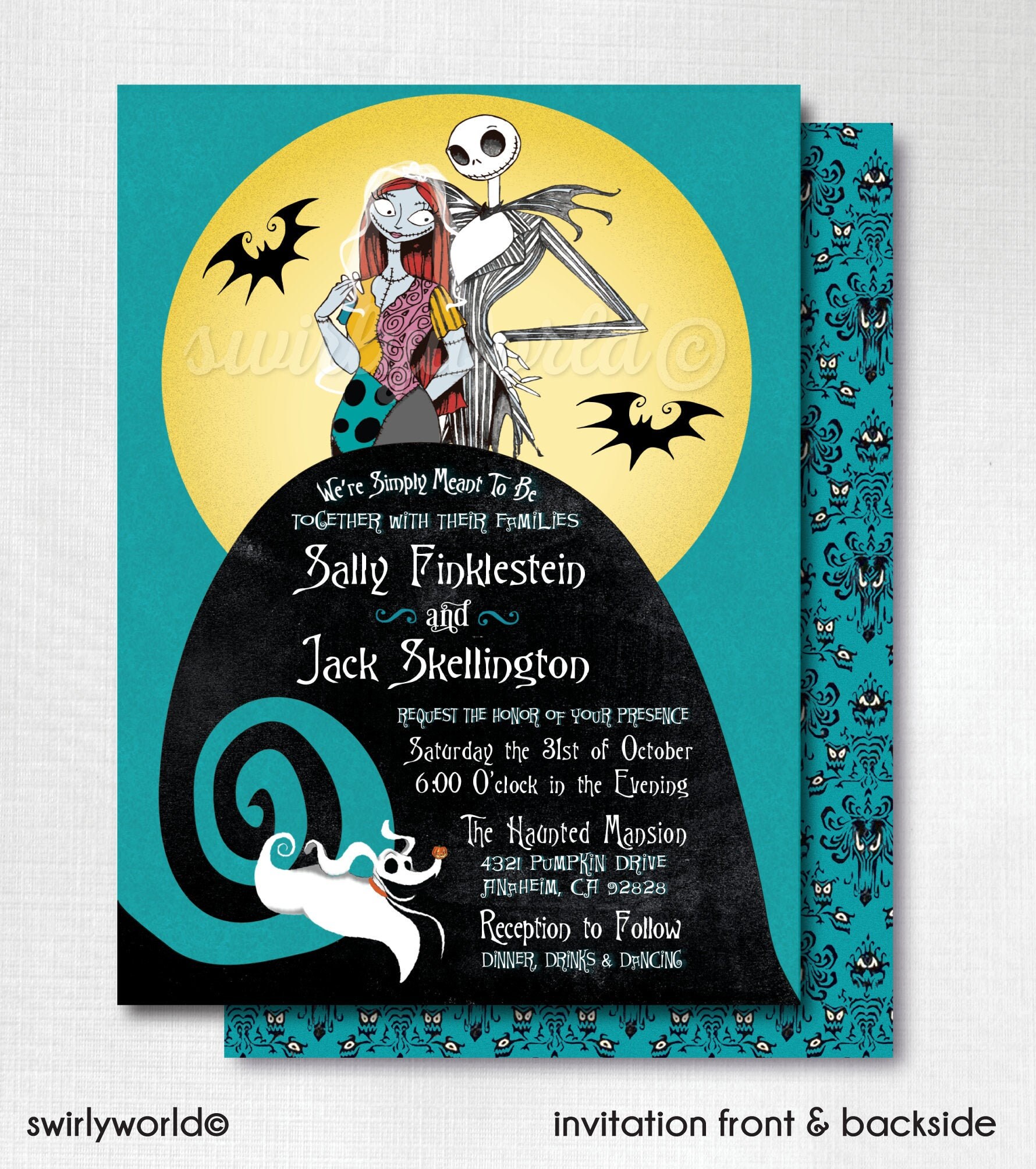 DIGITAL Nightmare Before Christmas Wedding Invitation Set with Etsy