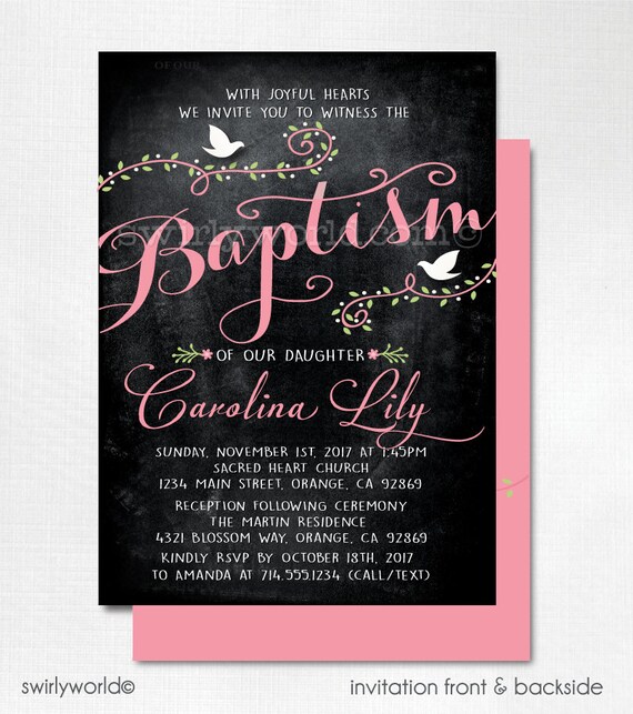 vintage baptism invitations christening invitations for etsy