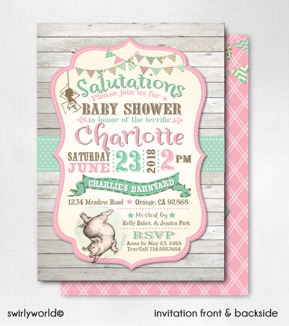 Digital Charlotte's  Baby Shower Bundle Pack Edit Etsy