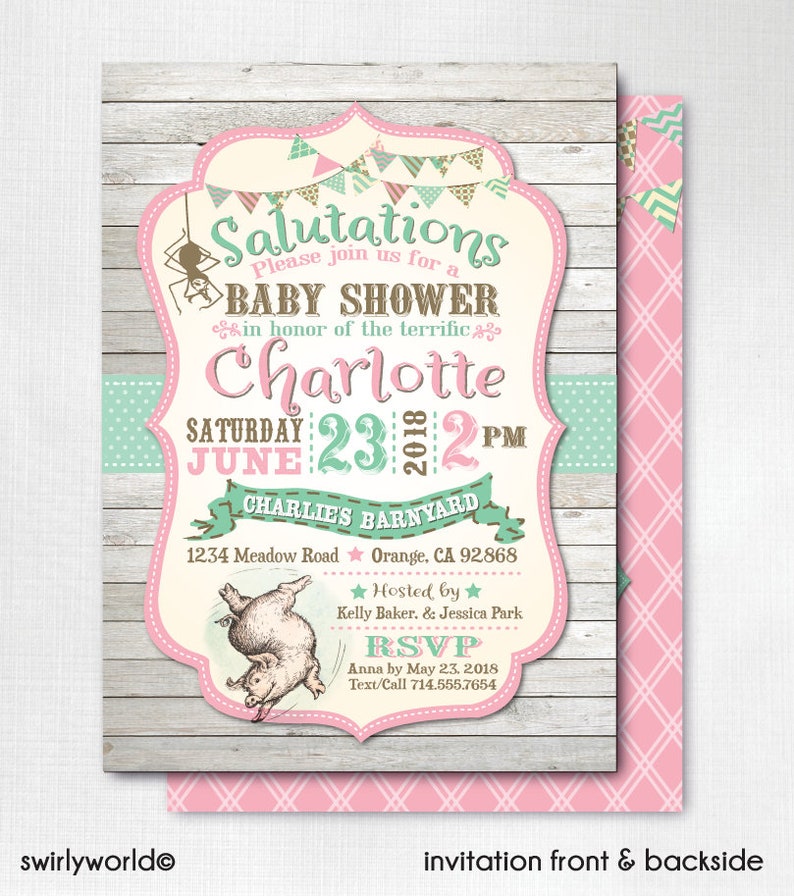 Digital Charlotte's  Baby Shower Bundle Pack Edit Etsy