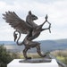 Heraldic Griffin Rampant Statue | Large Bronze Resin Sculpture ...