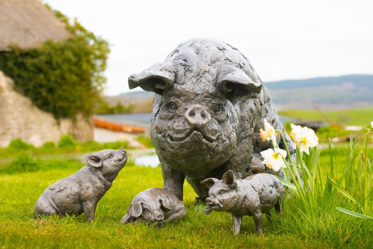 Large Size Pig Statue - Etsy
