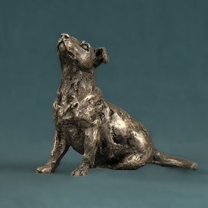 Small Sitting Jack Russell Terrier Animal Statue | Small Bronze Ornament | Bronze Resin Sculpture | Wildlife Dog Gift, by Tanya Russell MRBS