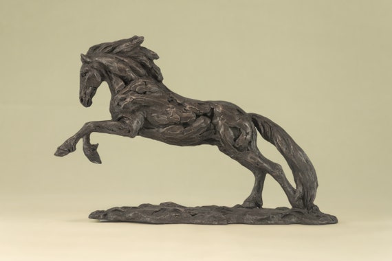 Galloping Horse Animal Statue Small Bronze Resin Sculpture Wildlife Horse  Gift, by Tanya Russell MRBS -  Canada