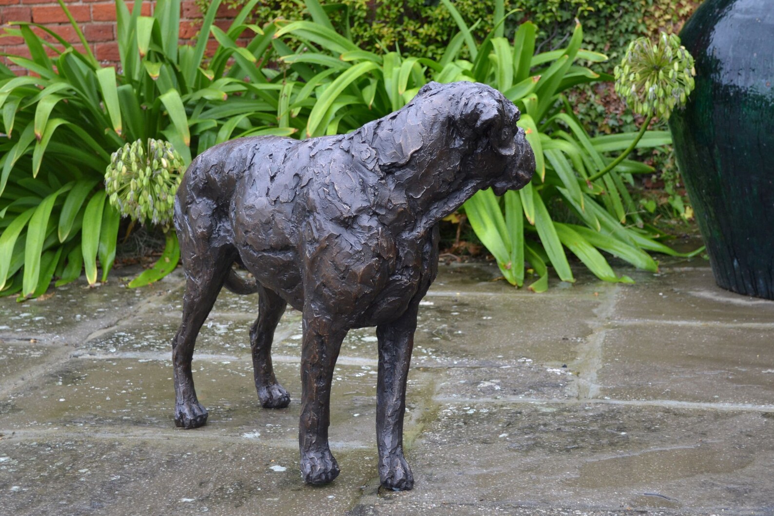 large boxer statue