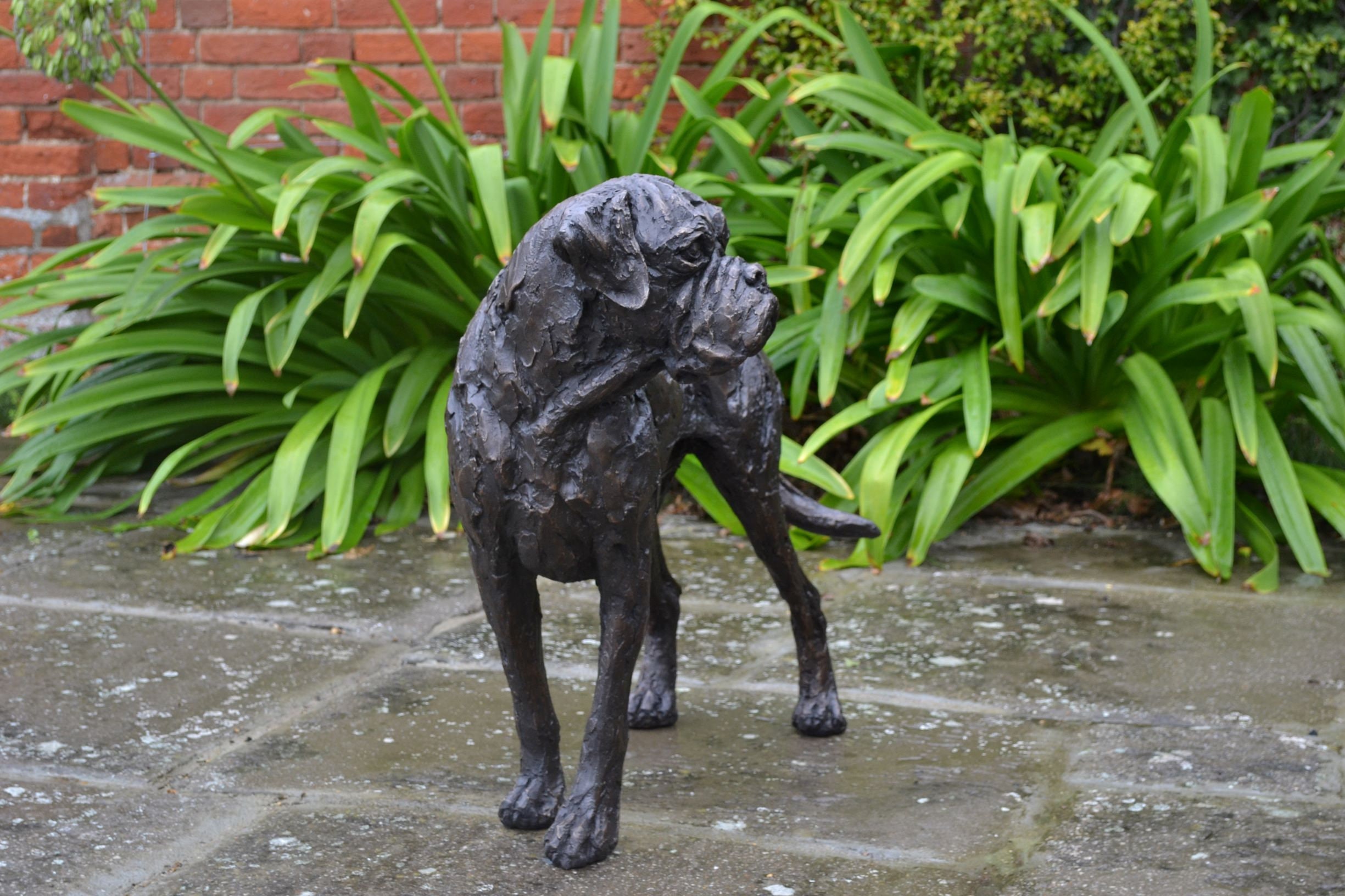 large boxer statue
