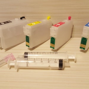 エプソン ワークフォース XL ブラック用空詰め替えインクカートリッジ #126 #127 wf-3520 wf-3540 wf-7010 wf-7510 wf-7520 リセットチップ