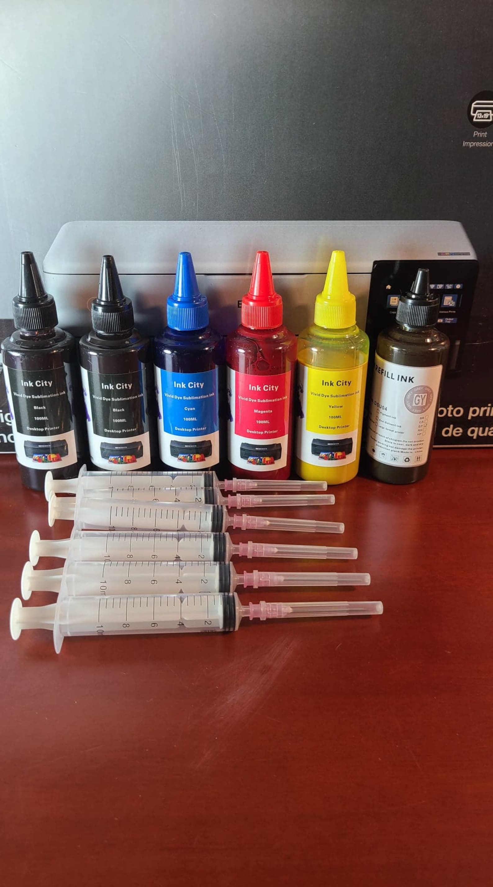 Sublimation ink refill bottles for epson eco tank ET8500 Etsy