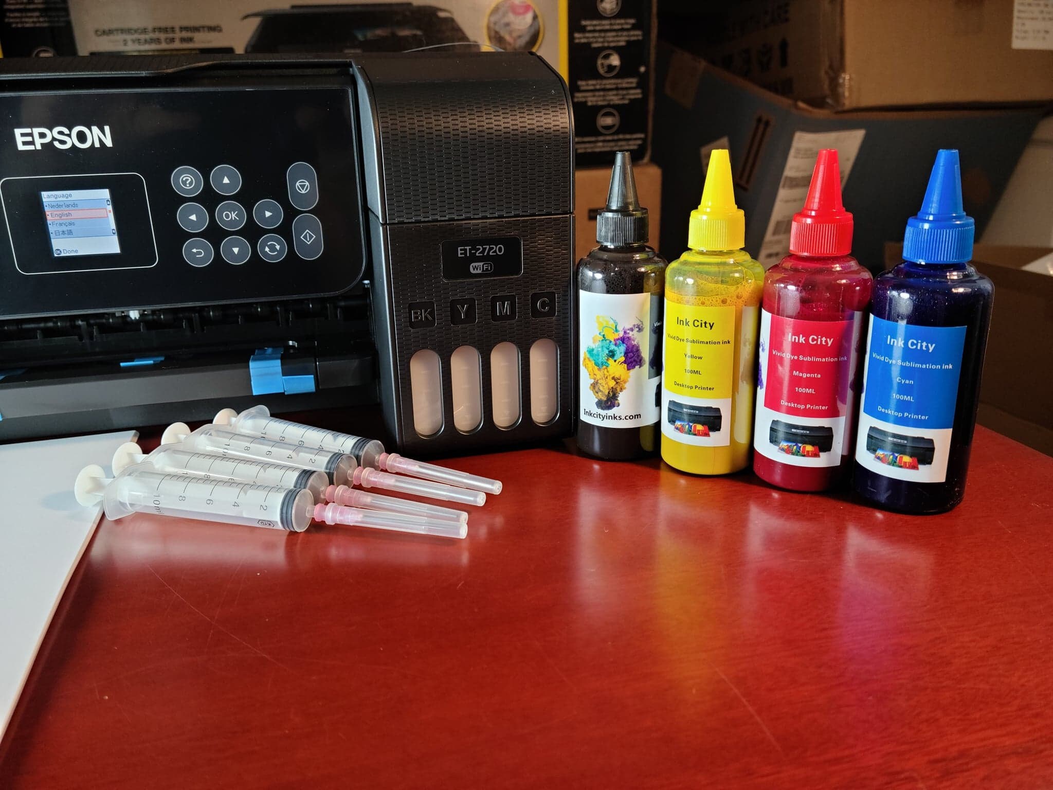 New black Epson ET-2720 Sublimation Printer Bundle no | Etsy
