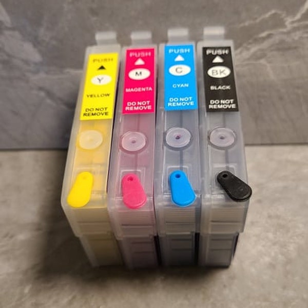 Sublimation ink filled refillable cartridges for epson WF 2850 XP 4100 XP 4105 212XL chipless chips will no longer be needed