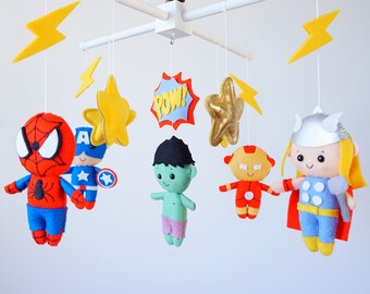 Baby Mobile Marvel Etsy
