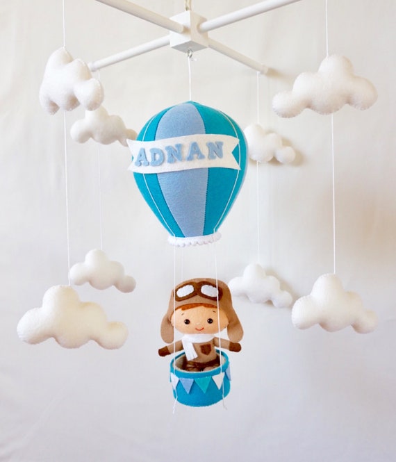 hot air balloon cot mobile