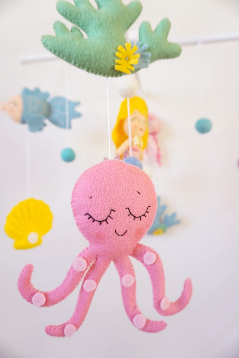 Mermaid Baby Mobile Nursery Mobile Crib Mobile Cot Mobile Etsy