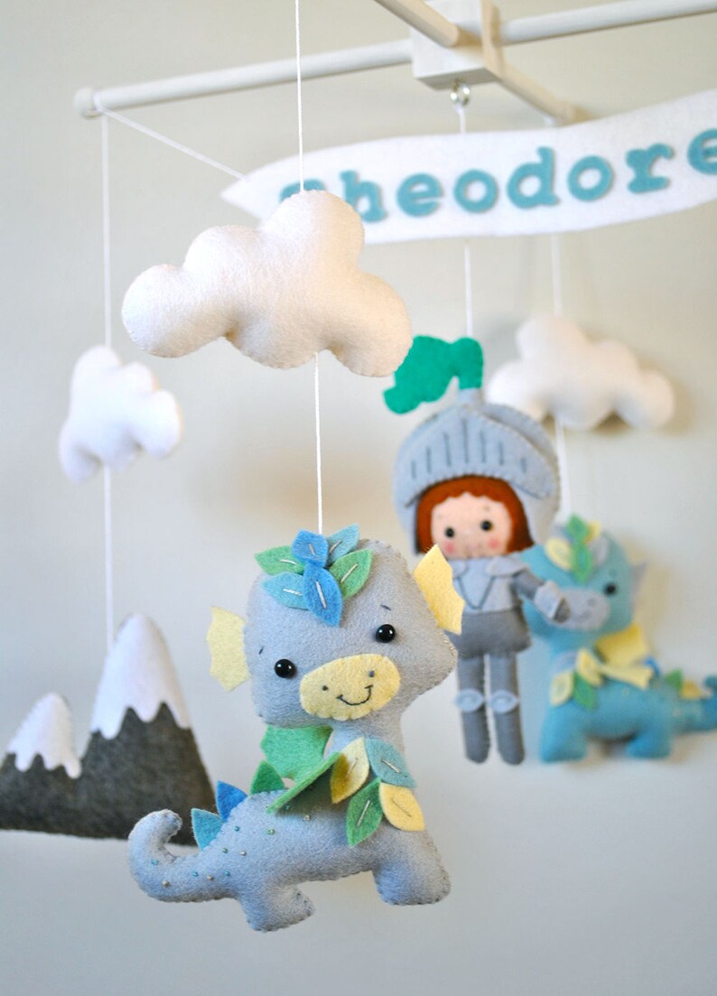 Dragon Baby Mobile Nursery Mobile Crib Mobile Cot Mobile Etsy