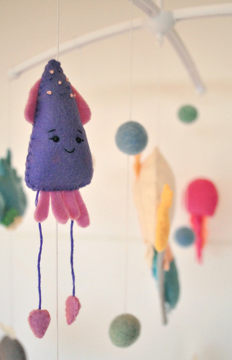 Download Poseidon baby mobile with sea creatures Nursery mobile ...