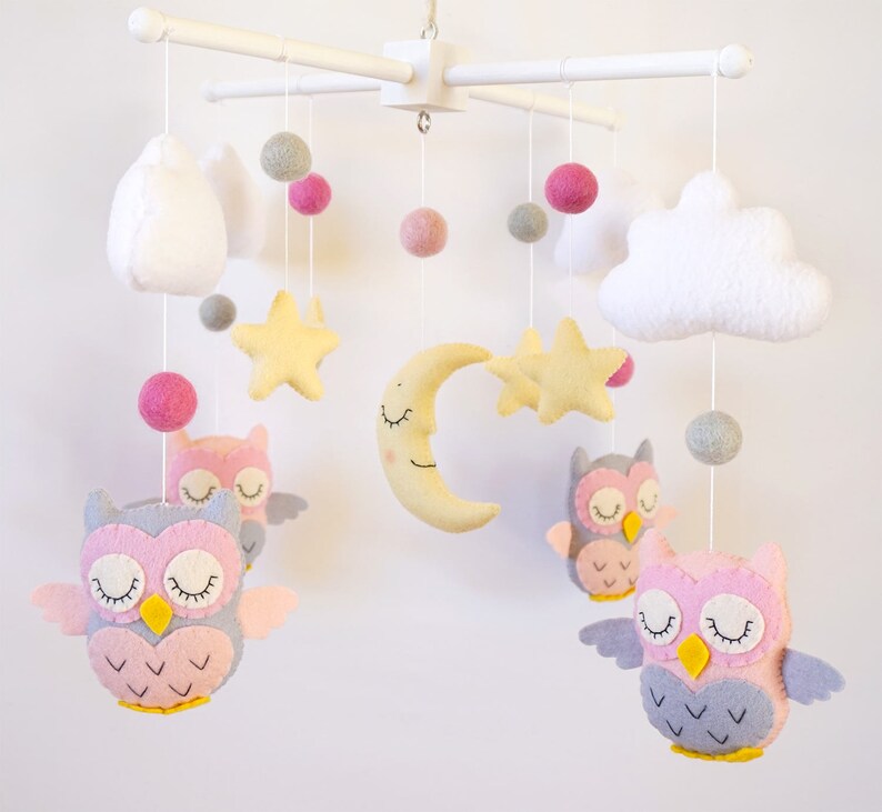 owl cot mobile