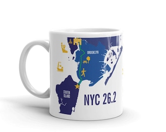 NYC 26.2 Marathon Course Mug