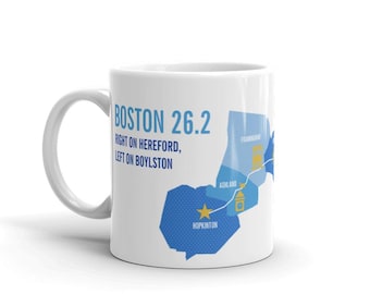 Boston 26.2 Marathon Course Mug