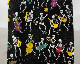 Zipper bag - skeleton band