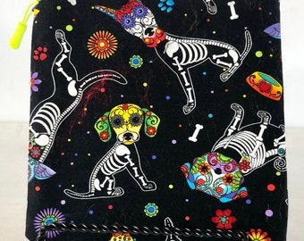 Zipper bag - dog day of the dead