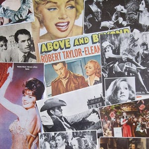 Ephemera Paper Pack - film- en filmsterthema - voor papercrafting, junkjournaling, collage, scrapbooking, kaarten maken, mixed media, enz.