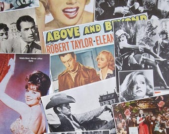 Movie Theme Ephemera Paper Pack: Scrapbook, Collage, and Junk Journal