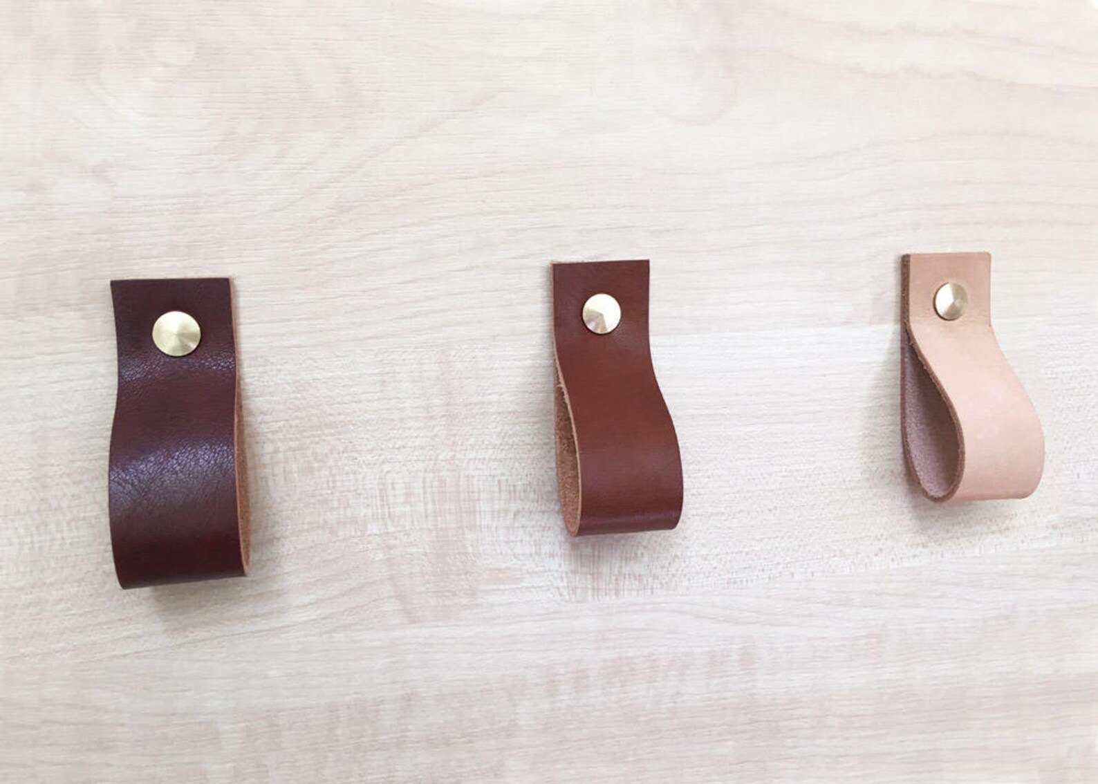 Leather Loop Pulls for Drawers Etsy UK