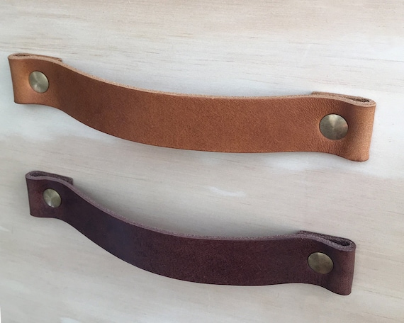leather strap handles