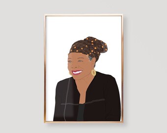 Maya Angelou Poster, Maya Angelou Print, Maya Angelou Art Print, Maya Angelou Wall Art, Maya Angelou Wall Decor, Maya Angelou,Birthday,Gifts