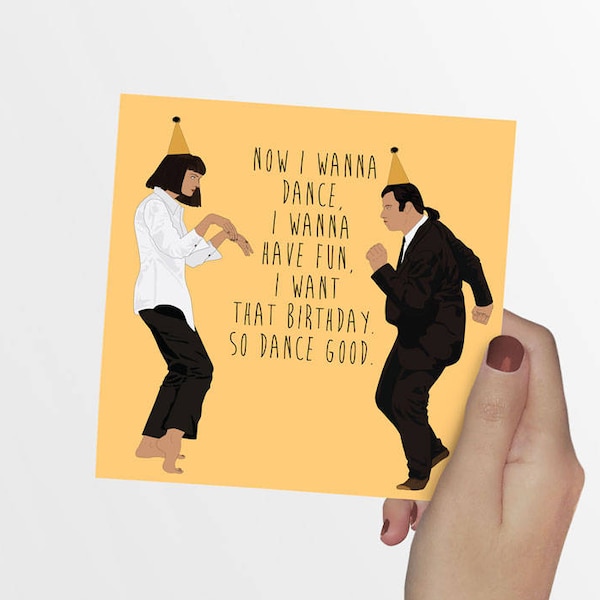 Pulp Fiction Card, Original Creation, Movie, Funny, Anniversary, Love, Cute, Cool, 90's Nostalgia, Pop Culture, Gift, Women, Men, Girlfriend