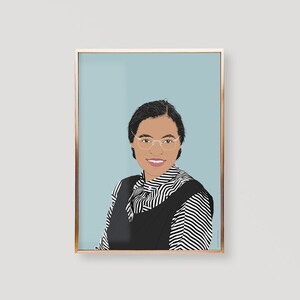 Rosa Parks Poster, Rosa Parks Print, Rosa Parks Art Print, Rosa Parks Wall Art, Rosa Parks Wall Decor, Rosa Parks Birthday, Rosa Parks Gifts image 5