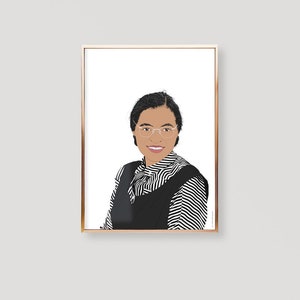 Rosa Parks Poster, Rosa Parks Print, Rosa Parks Art Print, Rosa Parks Wall Art, Rosa Parks Wall Decor, Rosa Parks Birthday, Rosa Parks Gifts image 1