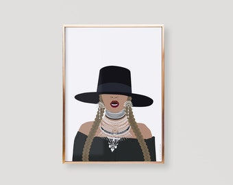 Beyonce Poster, Beyonce Formation, Beyonce Print, Beyonce Art Print, Beyonce Wall Art, Beyonce Wall Decor, Beyonce Birthday, Beyonce Gifts