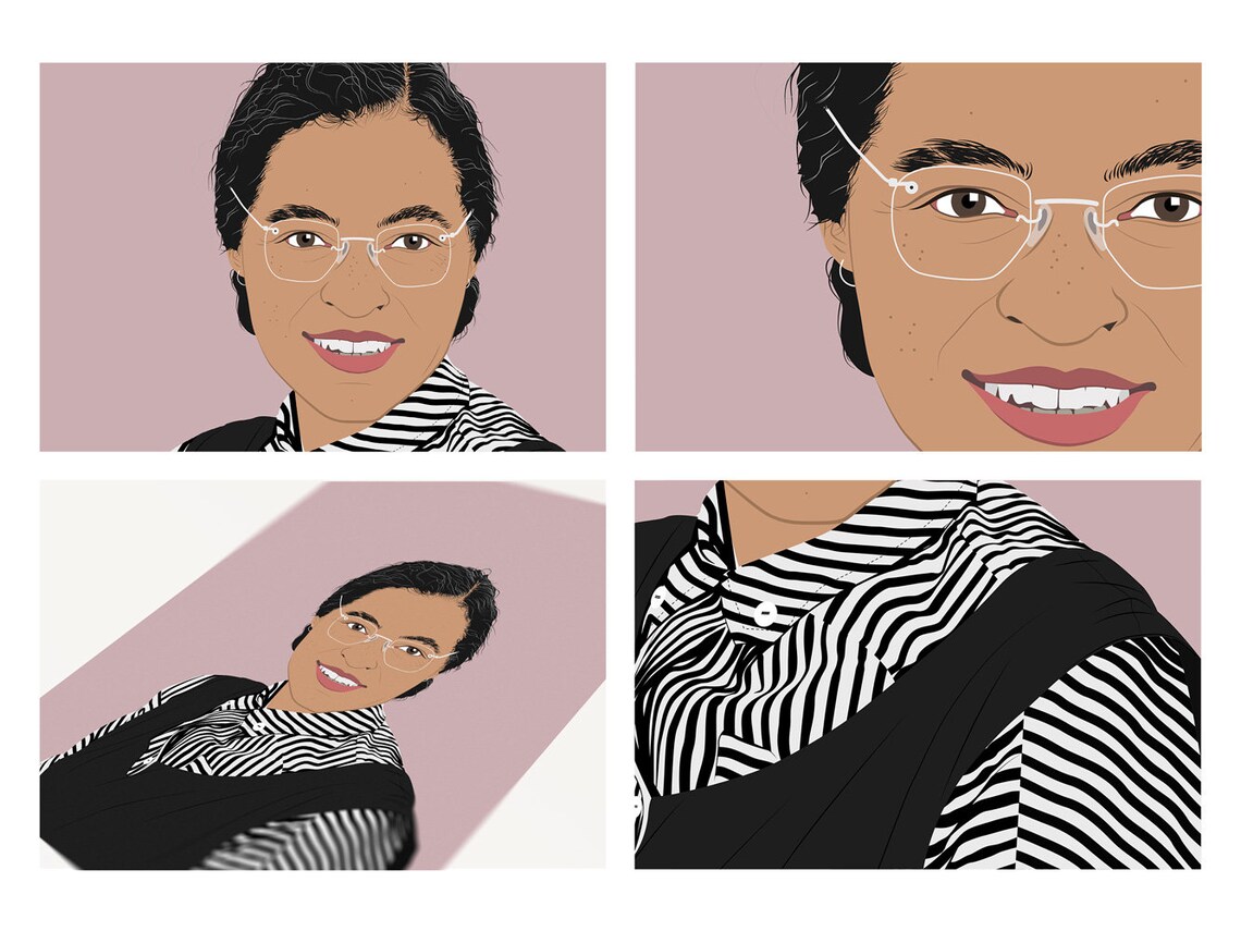 Rosa Parks Poster Rosa Parks Print Rosa Parks Art Print - Etsy