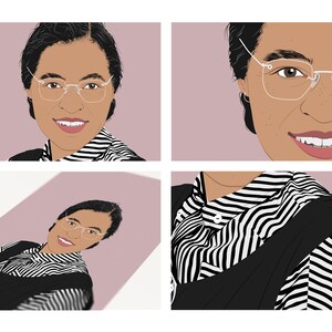 Rosa Parks Poster, Rosa Parks Print, Rosa Parks Art Print, Rosa Parks Wall Art, Rosa Parks Wall Decor, Rosa Parks Birthday, Rosa Parks Gifts image 3