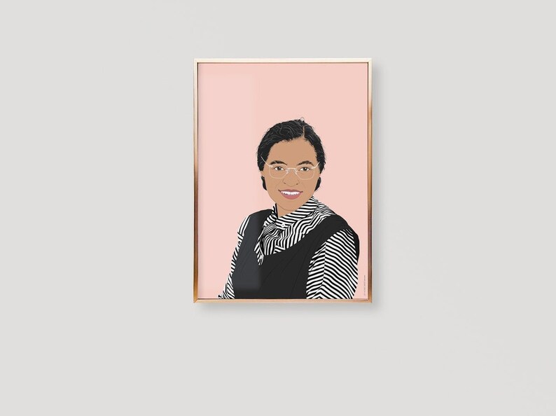 Rosa Parks Poster, Rosa Parks Print, Rosa Parks Art Print, Rosa Parks Wall Art, Rosa Parks Wall Decor, Rosa Parks Birthday, Rosa Parks Gifts image 6