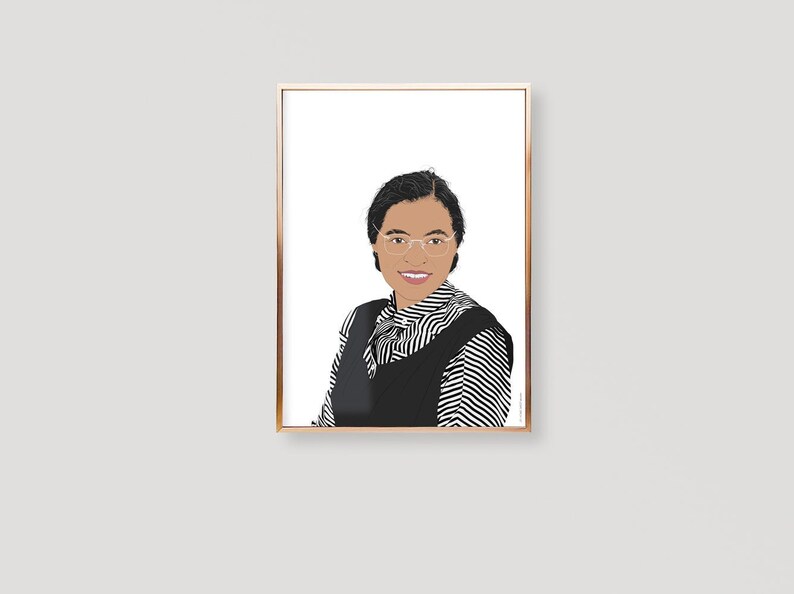 Rosa Parks Poster, Rosa Parks Print, Rosa Parks Art Print, Rosa Parks Wall Art, Rosa Parks Wall Decor, Rosa Parks Birthday, Rosa Parks Gifts image 1