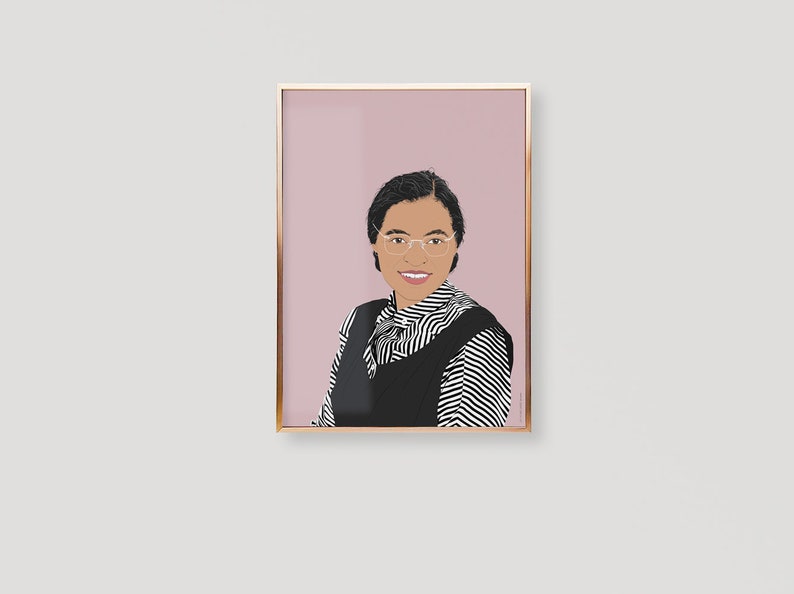 Rosa Parks Poster, Rosa Parks Print, Rosa Parks Art Print, Rosa Parks Wall Art, Rosa Parks Wall Decor, Rosa Parks Birthday, Rosa Parks Gifts image 2