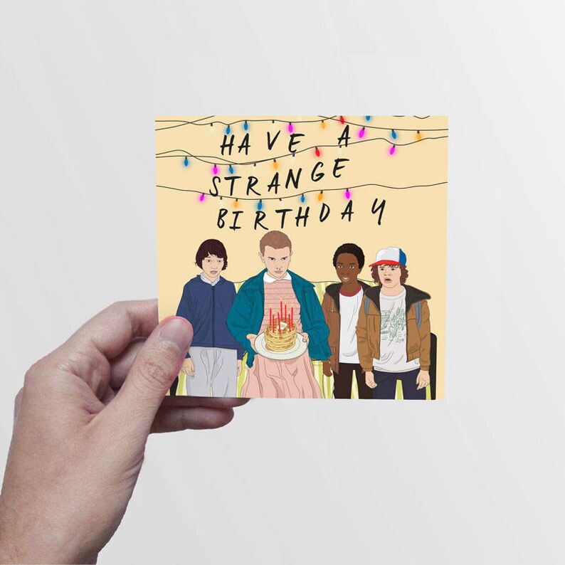 Stranger Things Card - Etsy