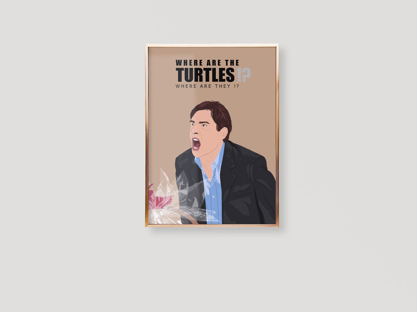 The Office Tv Show Poster, Where Are The Turtles, Print, Art Wall Art, Decor, Birthday, Gift