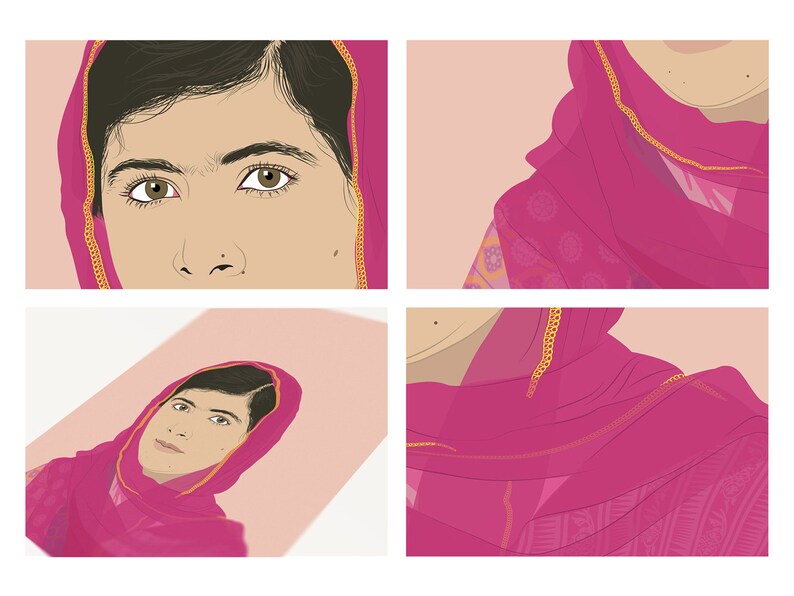 Malala Poster Malala Print Malala Art Print Malala Wall - Etsy