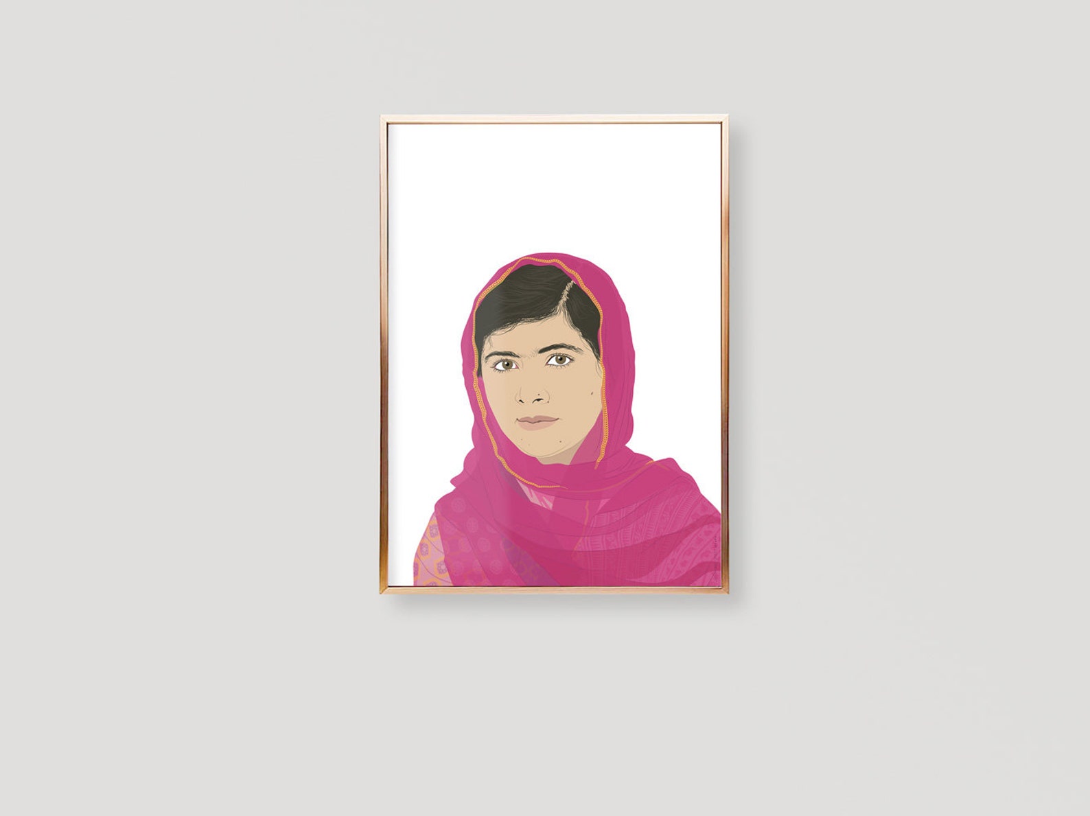 Malala Poster Malala Print Malala Art Print Malala Wall | Etsy